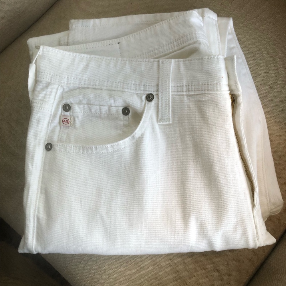 MENS AG Adriano Goldschmied Everett Thinner Denim White Jeans